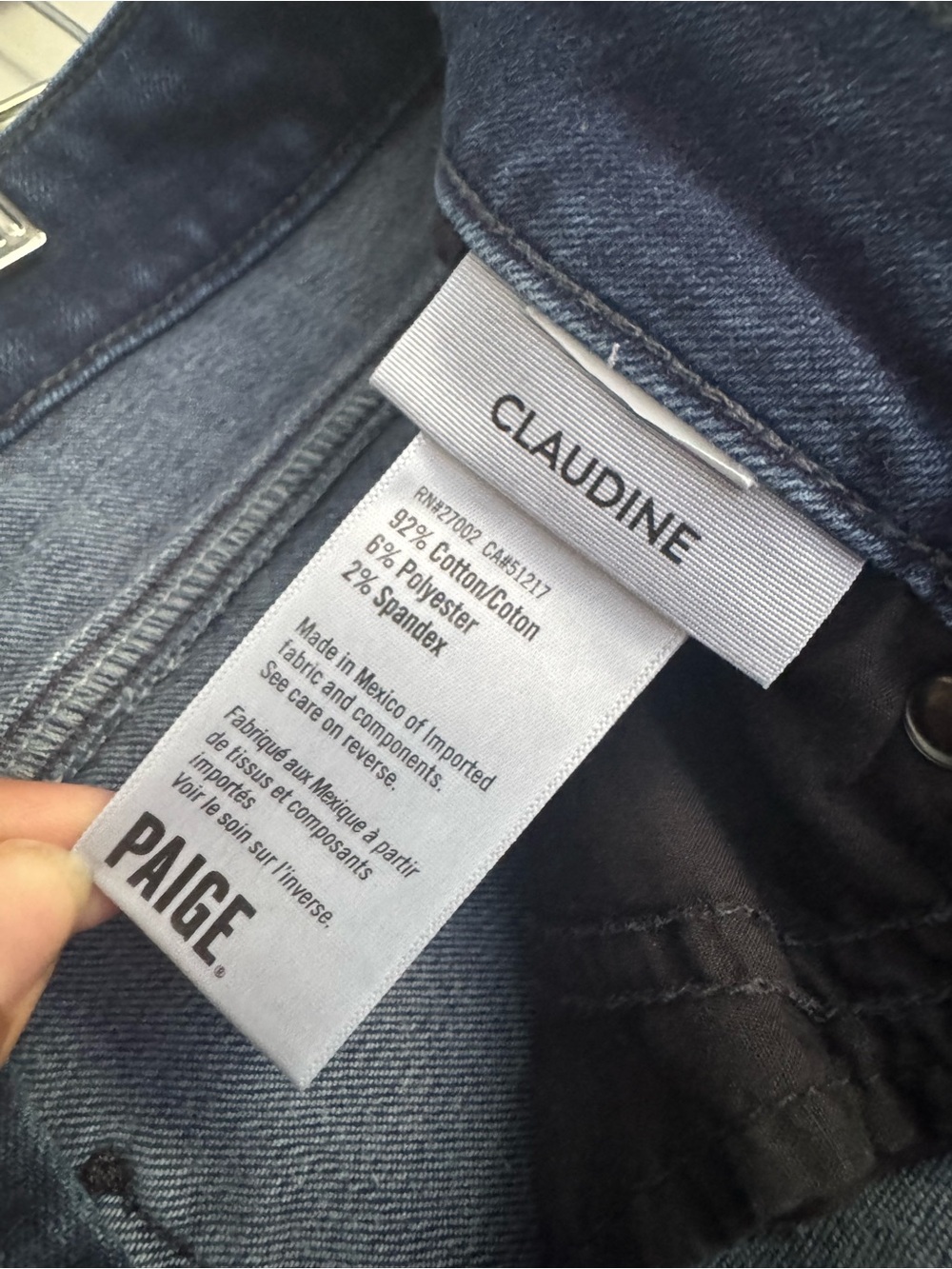PAIGE Claudine High Rise Ankle Flare Jeans Moody Dark Wash Size 30 Classic - Picture 8 of 12